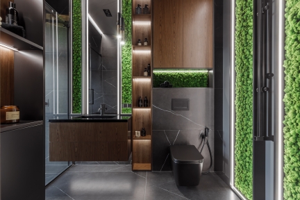 Three bathrooms, three personalities